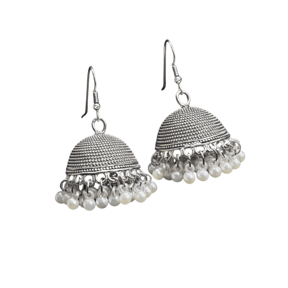 Silver Jhumka Earring